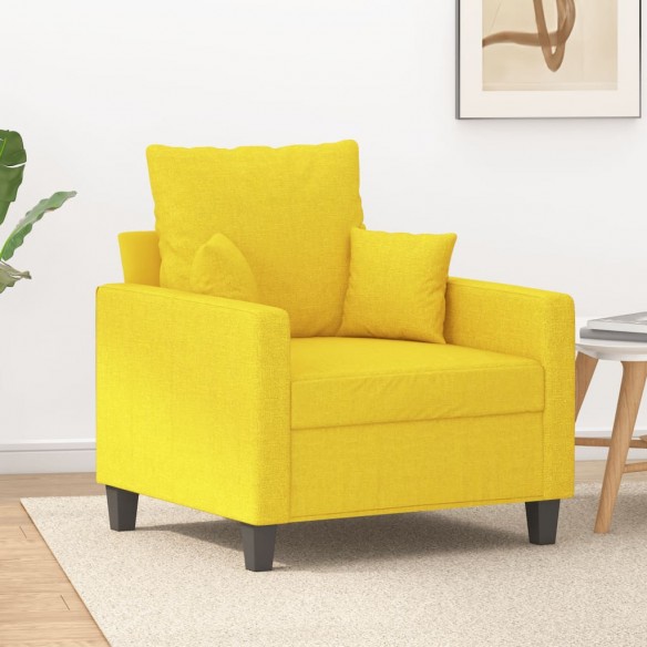 Fauteuil Jaune clair 60 cm Tissu