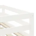 Lit mezzanine enfants et rideaux bleu 90x200cm bois pin massif