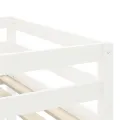 Lit mezzanine enfants et tunnel blanc/noir 90x200 cm pin massif