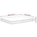 Matelas à ressorts ensachés moyen 160x200 cm