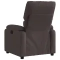 Fauteuil inclinable Marron foncé Tissu