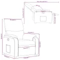 Fauteuil inclinable Marron foncé Tissu