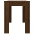 Table à dîner Chêne marron 120x60x76 cm bois d'ingénierie