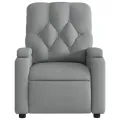 Fauteuil de massage inclinable Gris clair Tissu