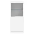 Buffet avec lumières LED blanc 41x37x100 cm