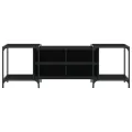 Meuble TV noir 153x37x50 cm bois d'ingénierie