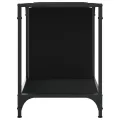 Meuble TV noir 153x37x50 cm bois d'ingénierie