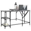 Bureau sonoma gris 139x139x75 cm bois d'ingénierie