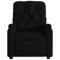 Fauteuil de massage inclinable Noir Tissu