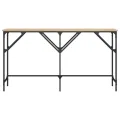 Table console chêne sonoma 140x29x75 cm bois d'ingénierie