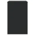 Tables basses gigognes 3 pcs noir bois d'ingénierie