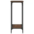 Table console chêne marron 75x30,5x75 cm bois d'ingénierie