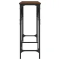 Table console chêne marron 180x29x75 cm bois d'ingénierie