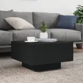 Table basse noir 55x55x31 cm bois d'ingénierie
