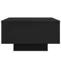 Table basse noir 55x55x31 cm bois d'ingénierie