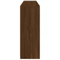 Buffet avec lumières LED chêne marron 162x37x100 cm