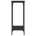 Table console noir 75x30,5x75 cm bois d'ingénierie