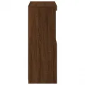 Buffet avec lumières LED chêne marron 60,5x37x100 cm