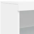 Buffet avec lumières LED blanc 60,5x37x100 cm