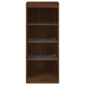 Buffet avec lumières LED chêne marron 41x37x100 cm