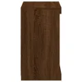 Buffet avec lumières LED chêne marron 60,5x37x67 cm