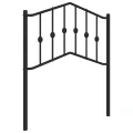 Tête de lit métal noir 75 cm
