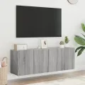 Meubles TV muraux 2 pcs sonoma gris 60x30x41 cm