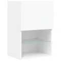 Meuble TV avec lumières LED blanc 40,5x30x60 cm