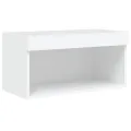 Meuble TV avec lumières LED blanc 60x30x30 cm