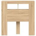 Tête de lit à LED chêne sonoma 100x18,5x103,5cm bois ingénierie