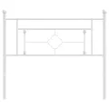Tête de lit métal blanc 100 cm