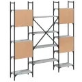 Bibliothèque sonoma gris 155,5x24x166,5 cm bois d'ingénierie