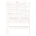 Banc de jardin blanc 111,5x53x71 cm bois massif de pin