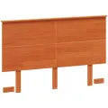 Tête de lit cire marron 135 cm bois massif de pin