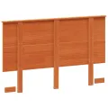 Tête de lit cire marron 135 cm bois massif de pin