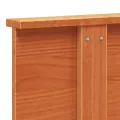 Tête de lit cire marron 135 cm bois massif de pin