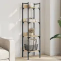 Bibliothèque à 4 niveaux chêne 35x30x138,5 cm bois d'ingénierie