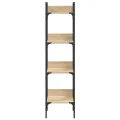 Bibliothèque à 4 niveaux chêne 35x30x138,5 cm bois d'ingénierie