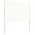 Cadre de lit avec tête de lit blanc petit simple bois massif