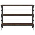 Table console chêne marron 100x32x75 cm bois d'ingénierie