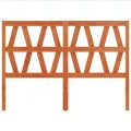 Tête de lit cire marron 160 cm bois massif de pin