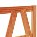 Tête de lit cire marron 160 cm bois massif de pin
