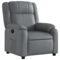 Fauteuil inclinable Gris Similicuir