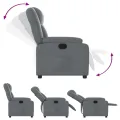 Fauteuil inclinable Gris Similicuir