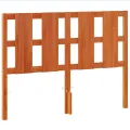 Tête de lit cire marron 135 cm bois massif de pin