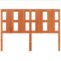 Tête de lit cire marron 135 cm bois massif de pin