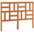 Tête de lit cire marron 135 cm bois massif de pin