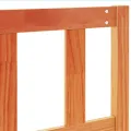 Tête de lit cire marron 135 cm bois massif de pin