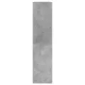 Armoire à chaussures gris béton 80x21x87,5 cm bois d'ingénierie