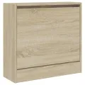 Armoire à chaussures chêne sonoma 60x21x57 cm bois d'ingénierie